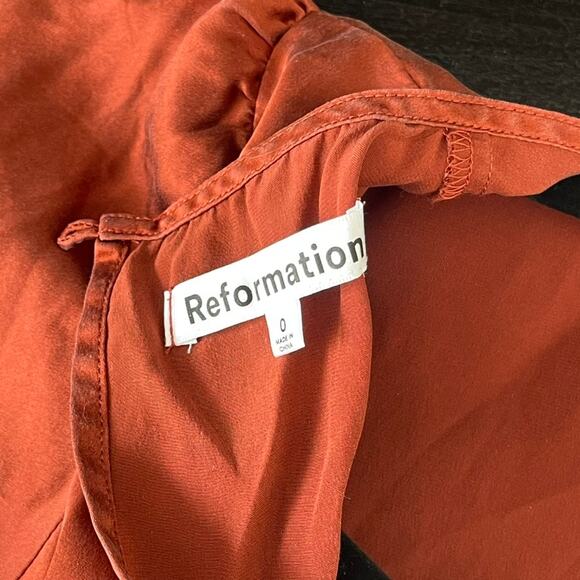 Reformation Tatianna Silk Midi Dress - Picture 7 of 7